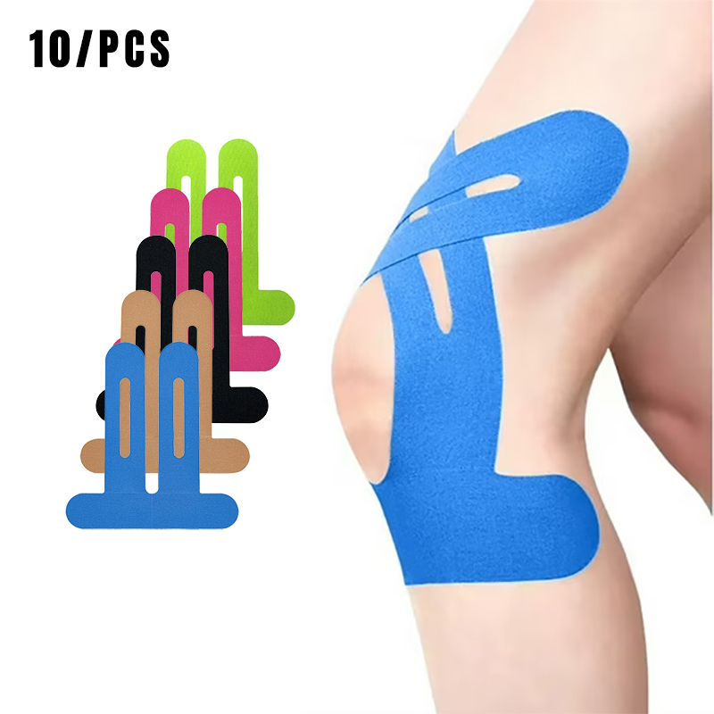 Kinesiology Tape Sports - 10 STKS Kinesiologietape voor kniesportbescherming, elastische