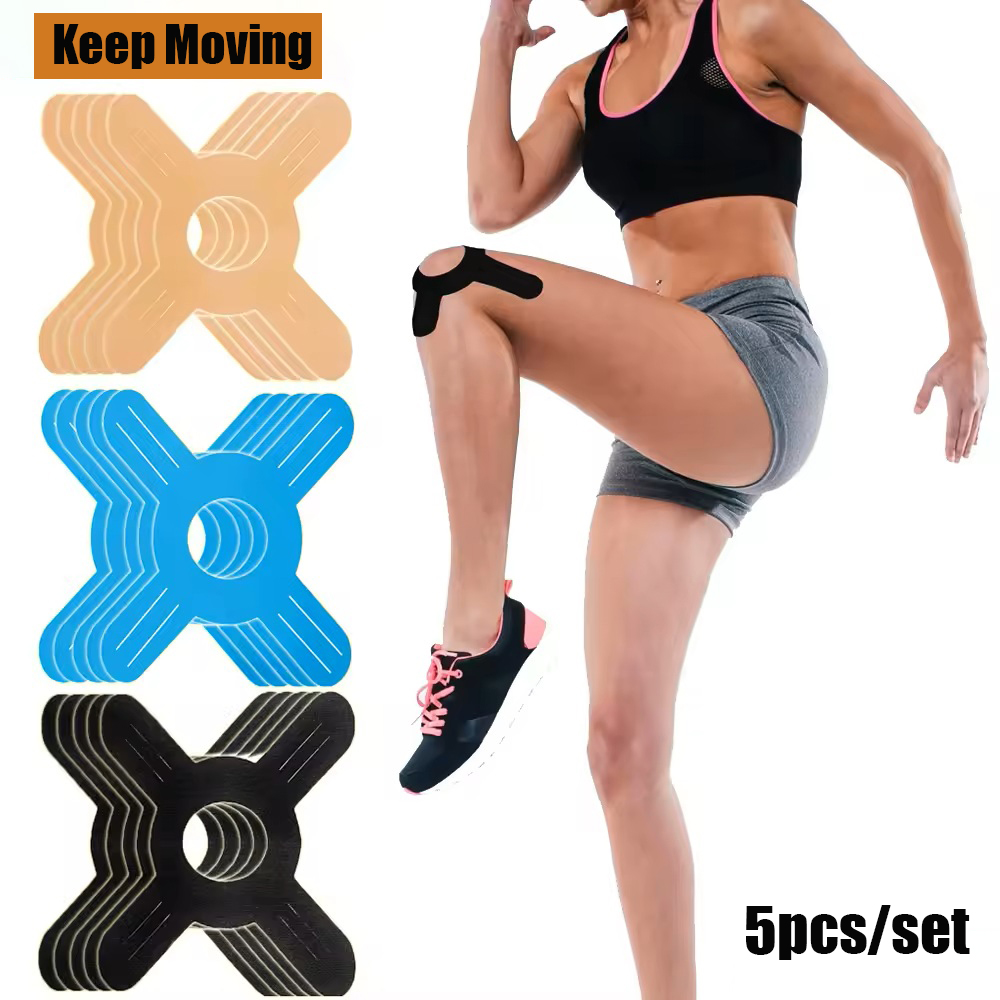 Kinesiology Tape Sports - 5 stuks voorgesneden kinesiologietape voor de