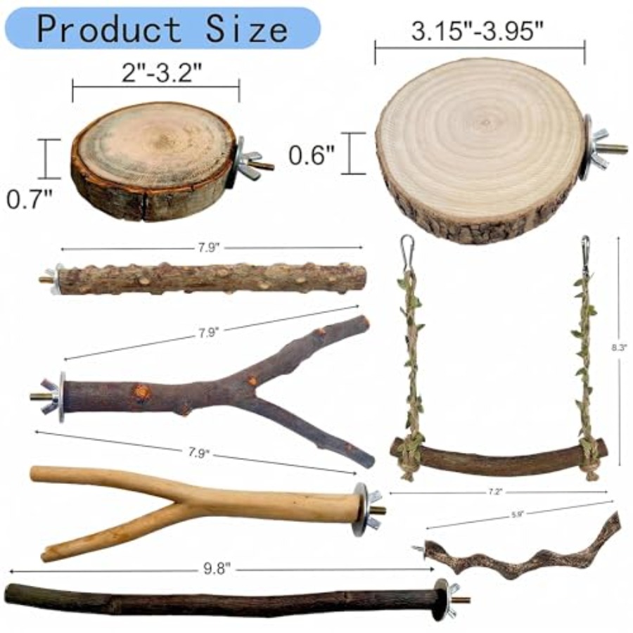 8 stuks natuurlijke houten vog - Health & Wellness Animal Hospital recensie en prijs